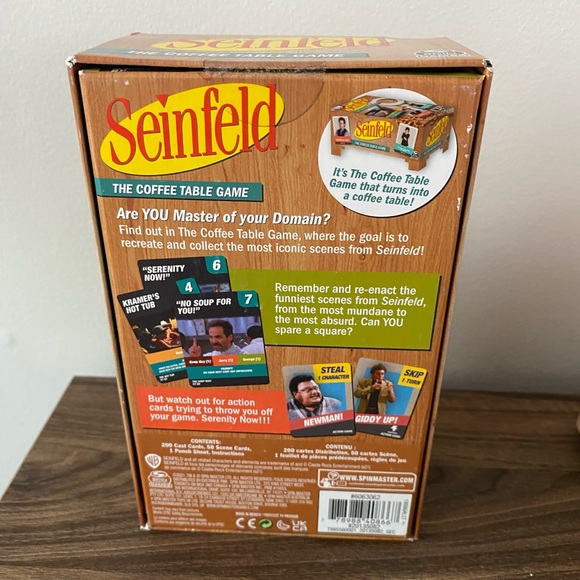 SEINFELD The Coffee Table Game Spin Master - Picture 2 of 3